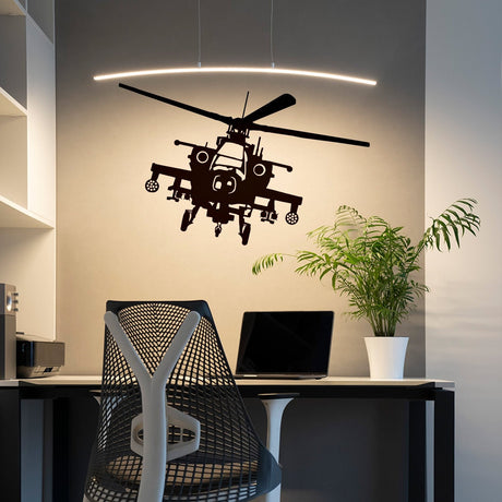Helicopter Wall Sticker - Art Copter Vinyl Decal