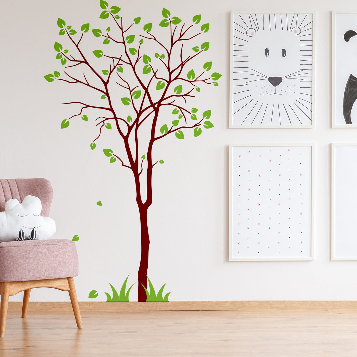 Tree Sticker Decal - Wall Birch Art Vinyl Nursery Stickers