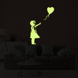 Glow In The Dark Wall Vinyl Sticker Art - Luminescent Neon Night Glowing Light Decal Kid Room Stick