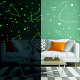 225x Glow In Dark Zodiac Star Wall Sticker - Nursery Ceiling Glowing Vinyl Luminous Decor Decal