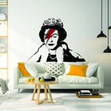 Banksy Queen Vinyl Sticker - Funny Wall Black Weatherproof Art Decal