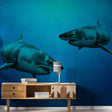 Wallpaper Shark Decor Sticker - 3d Underwater Ocean Wall Stickers Removable Decal