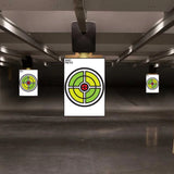 Concentric ring practice target poster shown as a standalone 16 × 24 inch sheet.