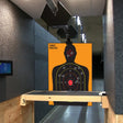 Full-length silhouette scoring target poster shown as a standalone 16 × 24 inch sheet.