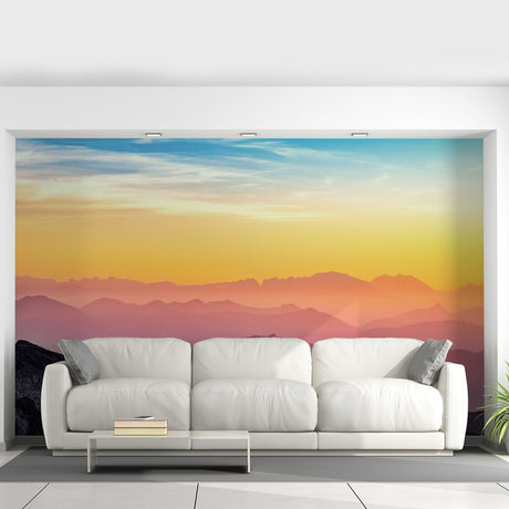 Sunset Wallpaper Decals - Peel Stick Nature Photo Self Adhesive Mural Wall Paper Decal