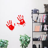 50%OFF - 8" Bloody Hands Decal - Red Vinyl Zombie Blood Sticker Decor