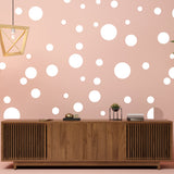 200x White Round Circle Dot Stickers - Small Blank Adhesive Removable Sticky Decals