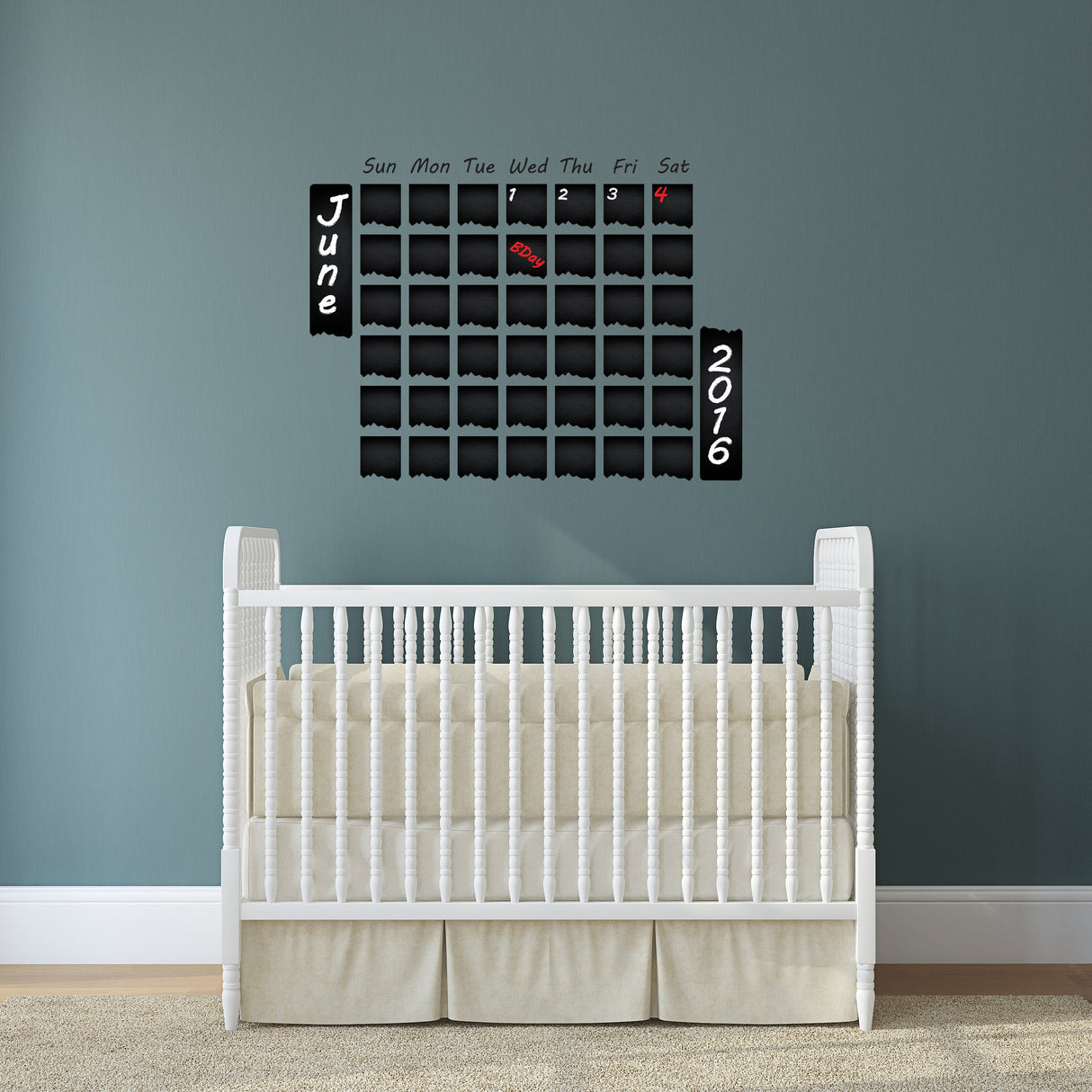 Chalkboard Wall Planner Blackboard Kitchen Sticker - Black Board Weekly Calendar Chalk Decal Monthly Week Day Meal Memo Menu Daily Organiser