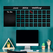Chalkboard Wall Planner Blackboard Kitchen Sticker displayed in a room setting.