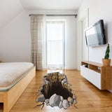 3d Floor Decal - Large Peel And Stick Portal Flooring Vinyl Sticker Decor For Kid Living Room