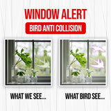 24x Window Decal For Bird Strike Glass Anti Collision Cling Sticker - Deterrent Safety Anticollision Prevent Frosted Protector Film