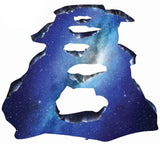 3D Floor Space Portal Hole Decal - Galaxy Art Sticker Decor For Kid Teen Living Room Bathroom