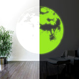 Glow In The Dark Moon Wall Sticker - Glowing Ceiling Decal For Kid Room Bedroom The Light Decor