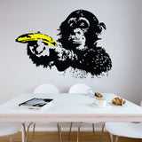 Banksy Monkey Wall Sticker - Bansky Art Vinyl Decal