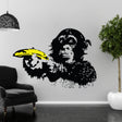Banksy Monkey Wall Sticker - Bansky Art Vinyl Decal