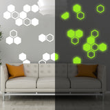 50x Glow In Dark Honeycomb Wall Decals Decor - Nigh Light Geometric Hexagon Stickers