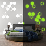 50x Glow In Dark Honeycomb Wall Decals Decor - Nigh Light Geometric Hexagon Stickers