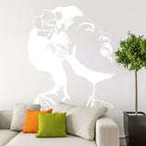 Glow In Dark Life Is Beautiful Banksy Street Art Wall Decal - Night Light Glowing Neon Singing Woman Sticker