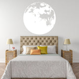 Glow In Dark Moon Wall Decor Decal - Nigh Light Full Large Sticker For Nursery Baby Kids Room