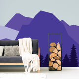 Mountain Wall Decal - Mountains Vinyl Sticker Decor For Nursery Baby Kid Boy Room