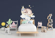 Baby Nursery Wall Decor Sticker - Animal Cloud Dream Decal For Boy Girl Room