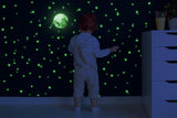 Glow In The Dark Stars Stickers - The Glowing Moon Decal For Nursery Kid Room Ceiling And Wall