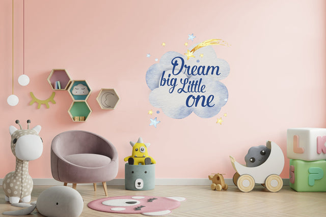 Baby Nursery Dream Wall Sticker - Animal Cloud Decor Decal For Boy Girl Room