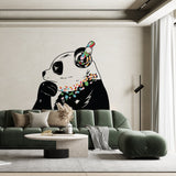 Thinking Panda Sticker - Inspired by Banksy Art Vinyl Dj Baksy Wall Decal