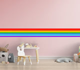 Rainbow Border Sticker - Ranbows Theme Stick Stripe Tape Decor