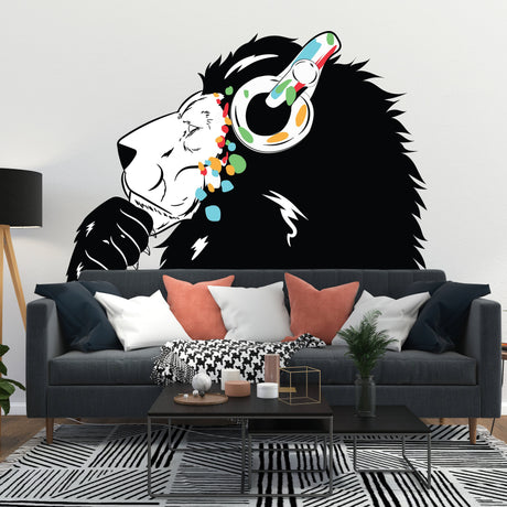 Lion Wall Sticker - Lions Head Decal