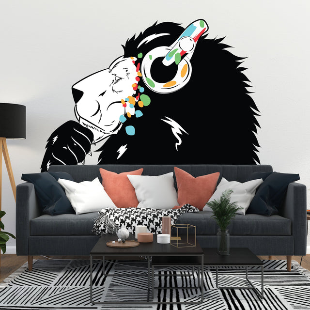 Lion Wall Sticker - Lions Head Decal