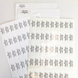 Custom Clear Address Labels - Personalized Return mailing Shipping Stickers