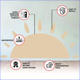 decals smiling shine vinyl happy stencil smile abstract style circle geometric modern chic irregular