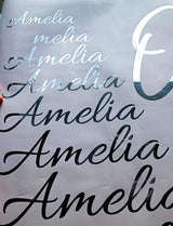 Personalized Vinyl Name Sticker - Personalised Silver Chrome Label Tags