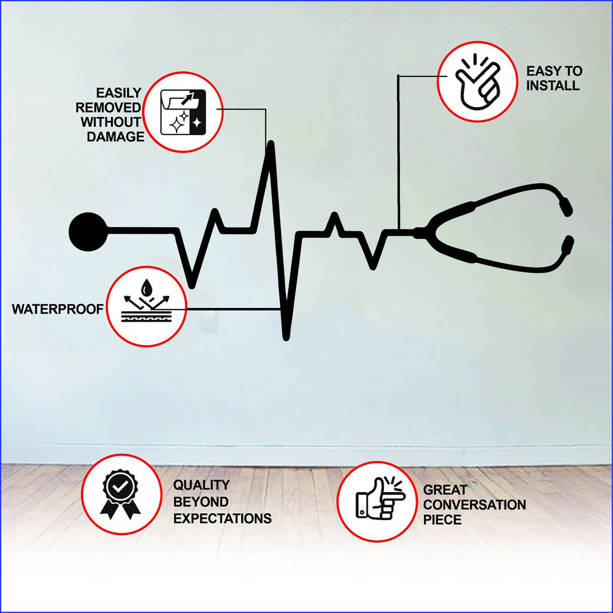 Emt Paramedic Wall Sticker - Medical Hospital Nurse Vinyl Decal Gift