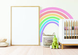 Pastel Rainbow Wall Sticker - Nursery Baby Room Boho Decoration Vinyl Decal