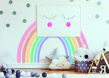 Pastel Rainbow Wall Sticker - Nursery Baby Room Boho Decoration Vinyl Decal