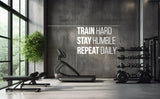 Gym Wall Decal - Motivational Fitness Workout Quote Sticker