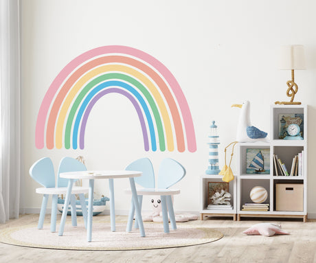 Charming Boho Style Rainbow Wall Sticker - Nursery Room Cute Decal Decor