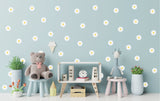 Premium Peel and Stick Daisy Flower Wall Decals - Perfect for Kids Room, Nursery, and Bedroom