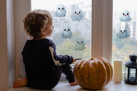 "Frosted Ghost Window Decals"