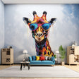 "Charming Giraffe with Glasses"