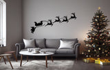 Humorous Santa and Reindeer Decor