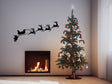 Funny Santa and Sleigh Wall Decal