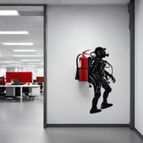 Creative Scuba Diver Silhouette Wall Sticker