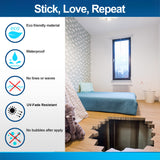 Captivating 3D Illusion Hole Floor Sticker - Porthole Art Decor with Basement View