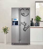 Kitchen Fridge Door Vinyl Cute Sticker - The Funny Die Cut Set Art Food Refrigerator Freezer Decal
