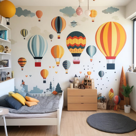 Colorful Hot Air Balloon Wall Decor,