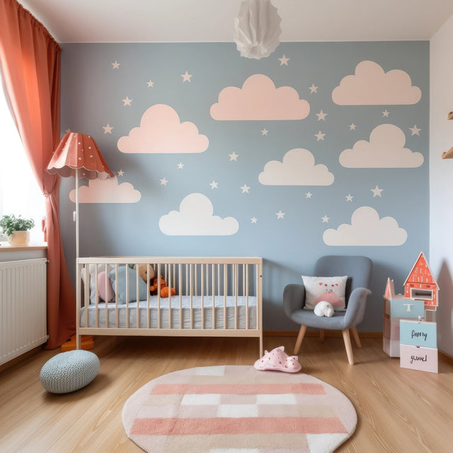 Dreamy Nursery Sky Theme Sticker,