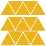 30x Customizable Triangle Shape Decal Set - Vinyl Car Window and Bumper Stickers